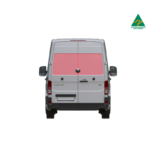 Rear door window covers for VW Crafter