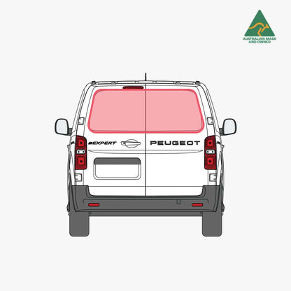 Peugeot Expert rear door window covers pair