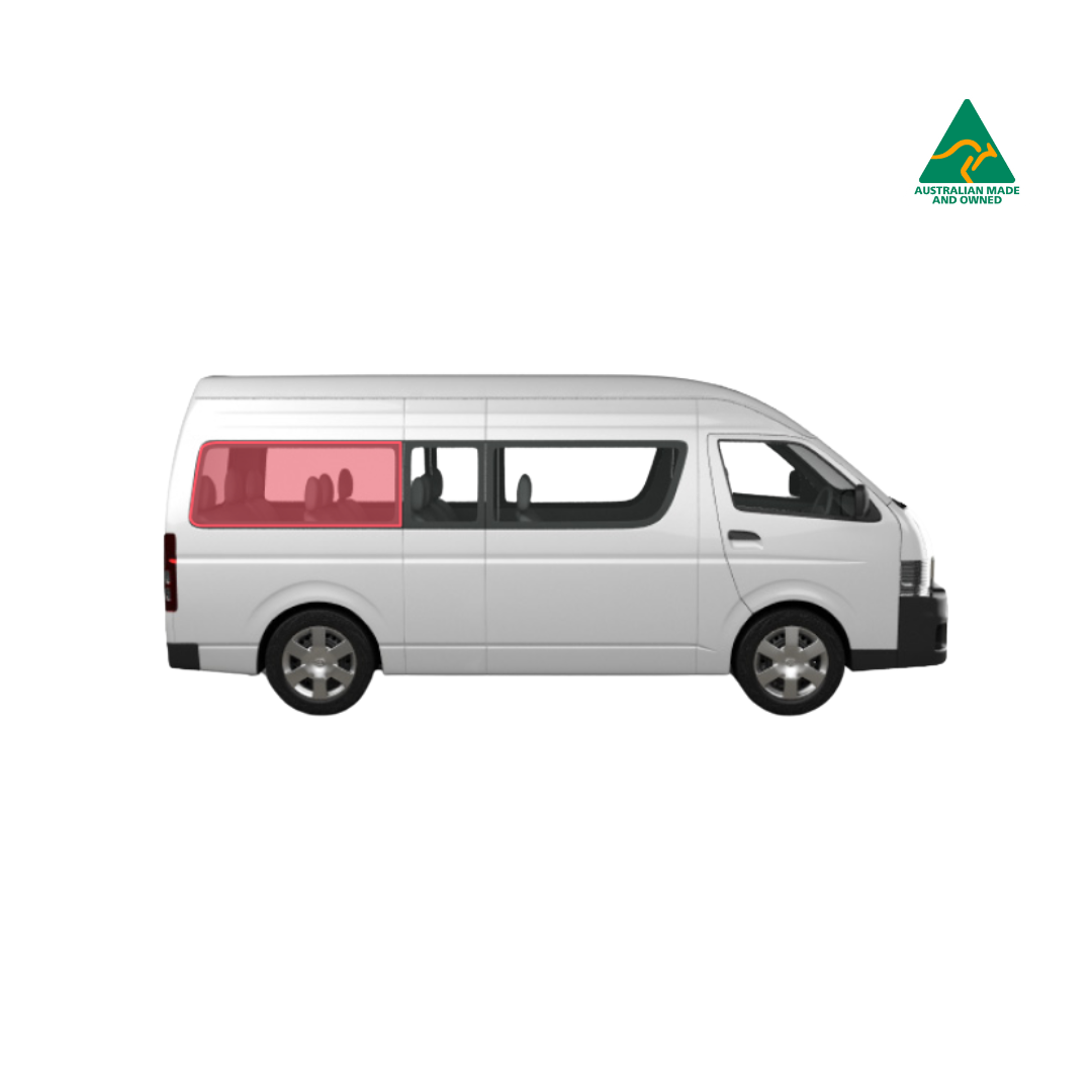 Toyota Commuter rear and middle panel window covers