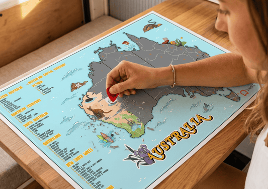Scratch Australia Travel Map | Scratch Off Map for Travellers