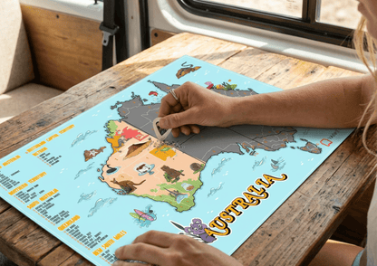 Scratch Australia Travel Map | Scratch Off Map for Travellers
