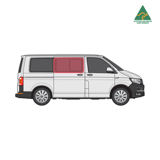 VW Transporter T6 driver side door window cover