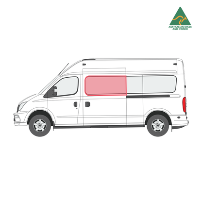 LDV V80 slider door window cover