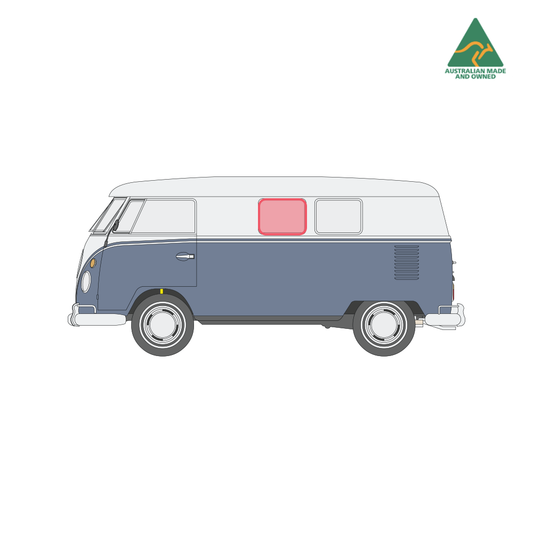 VW Kombi slider door window cover