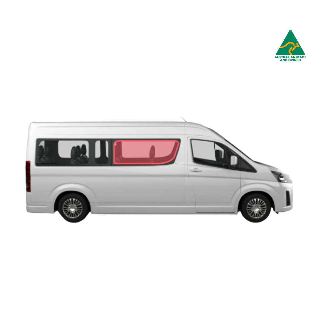 Toyota Commuter driver side door window cover