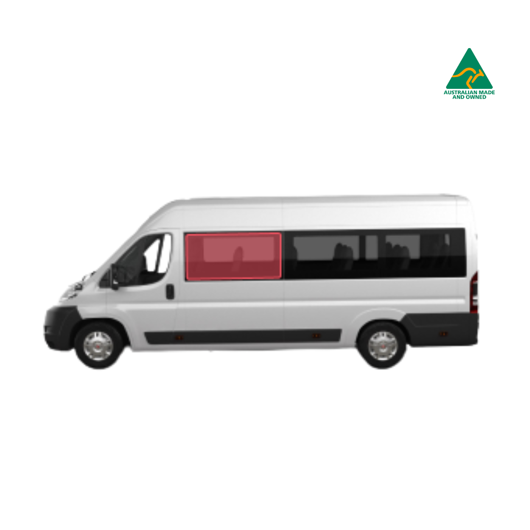 Sliding door window cover for Fiat Ducato