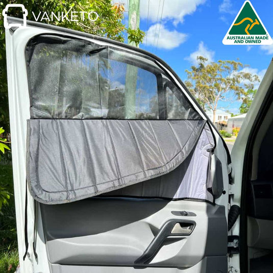 Kea River front door window covers pair