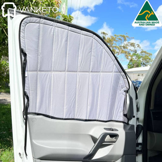 Kea River front door window covers pair