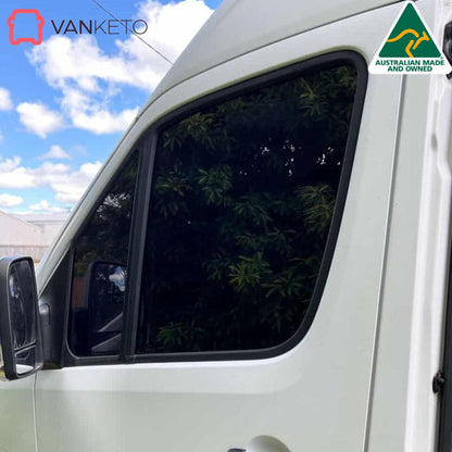 Front door window covers for Kea Nomad