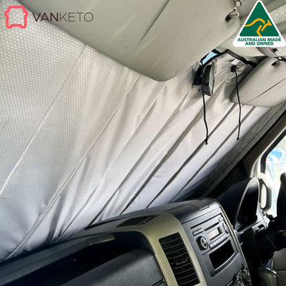 Jayco Optimum cab window covers