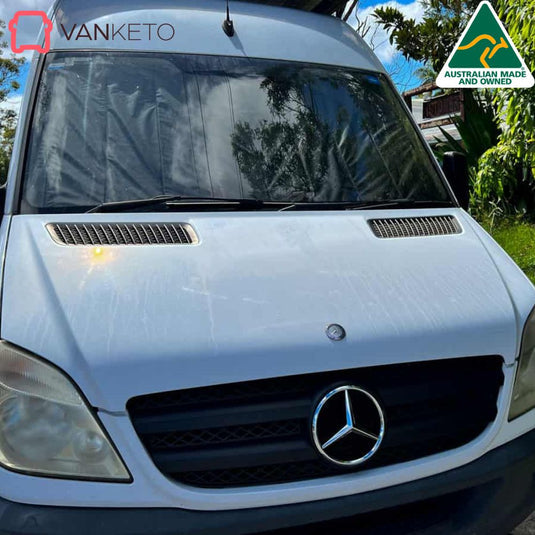 Jayco Optimum cab window covers