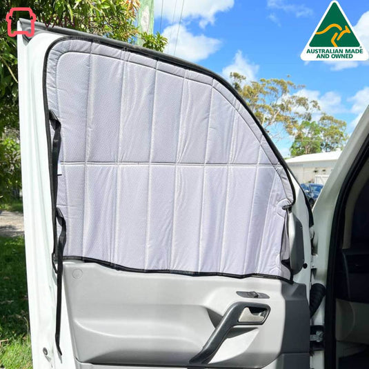 Front cab window covers for Kea Nomad