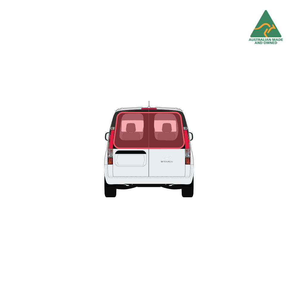 Rear door window cover for Hyundai Staria