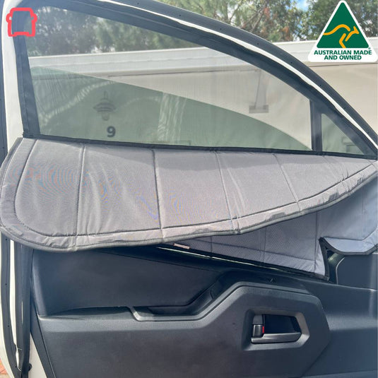 Front cab window covers for Kea HiTop
