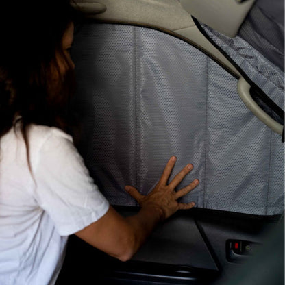 Toyota Commuter front door window covers pair
