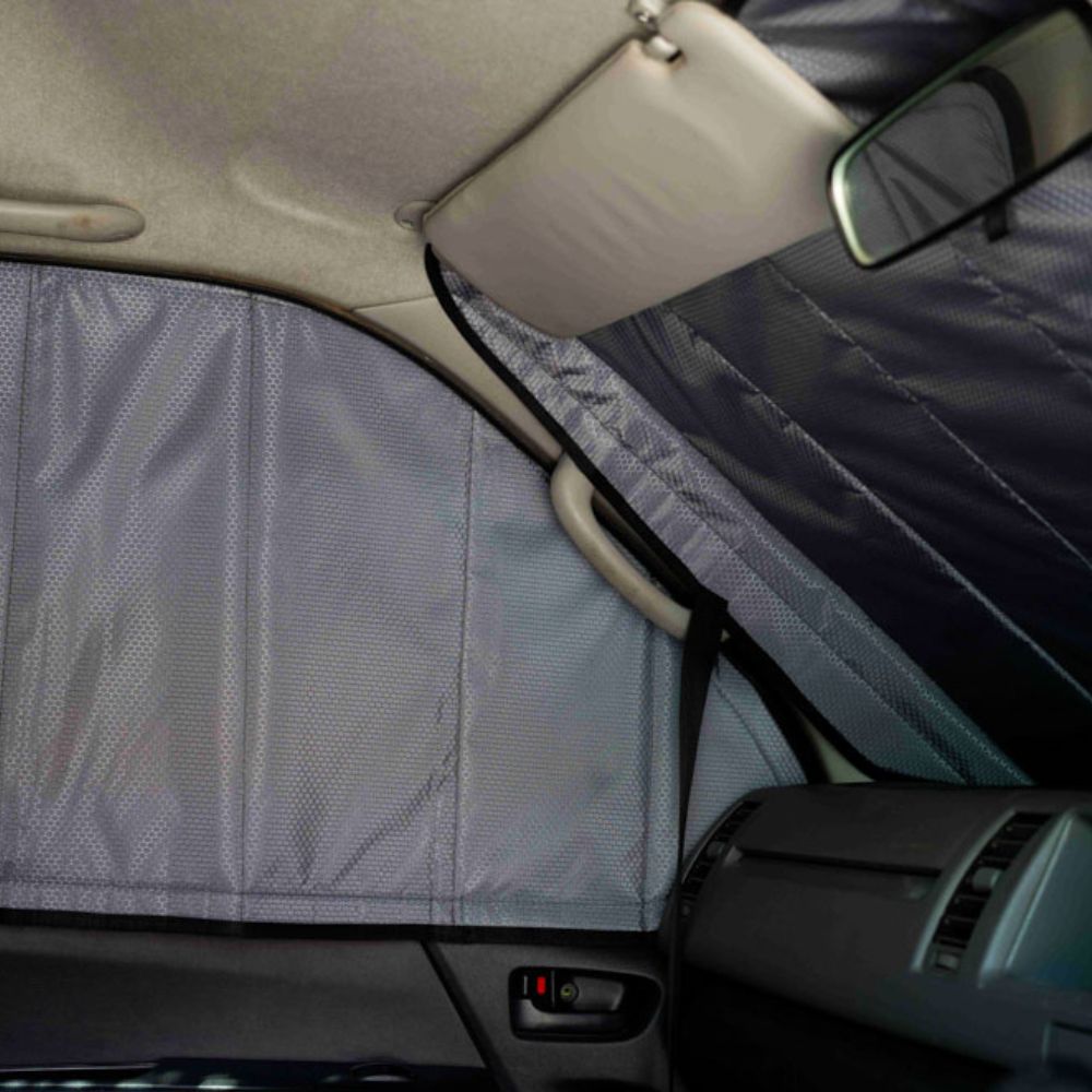 Front cab window covers for Toyota Commuter