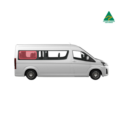 Toyota Commuter rear and middle panel window covers