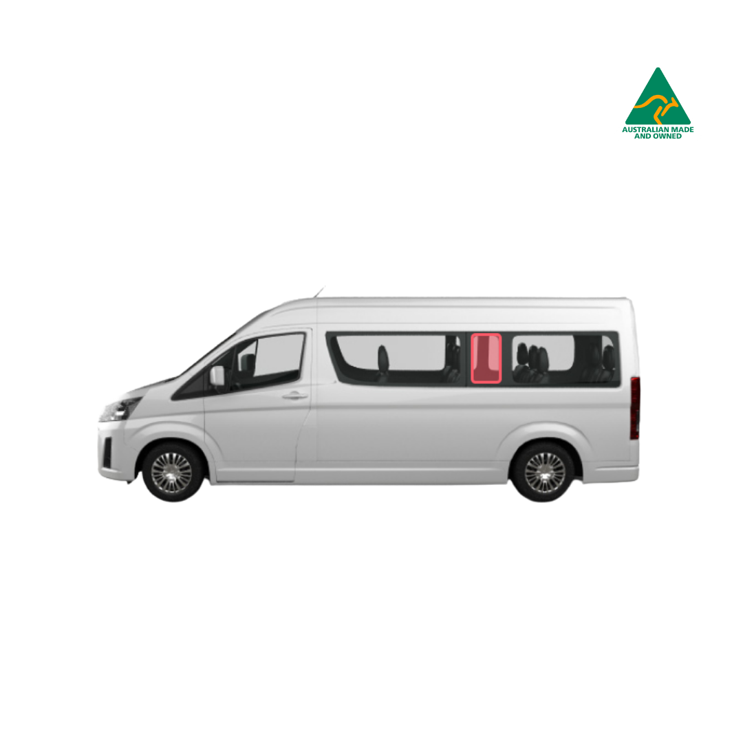 Toyota Commuter rear and middle panel window covers