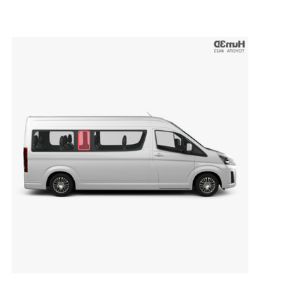 Toyota Commuter rear and middle panel window covers