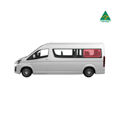 Toyota Commuter insulated rear and middle window covers