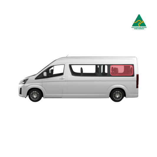Toyota Commuter insulated rear and middle window covers
