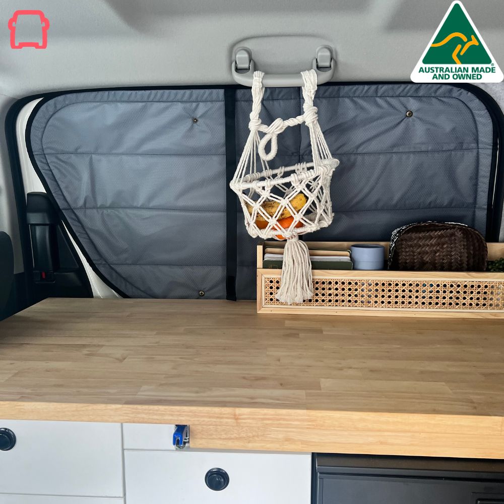 Rear and middle panel window covers for Toyota Commuter