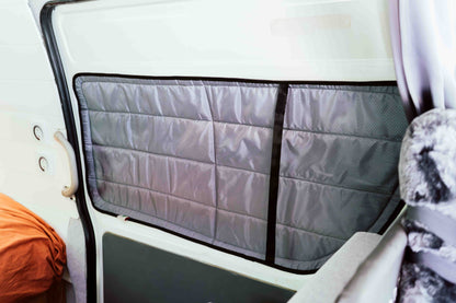 Rear and middle panel window covers for Toyota Commuter
