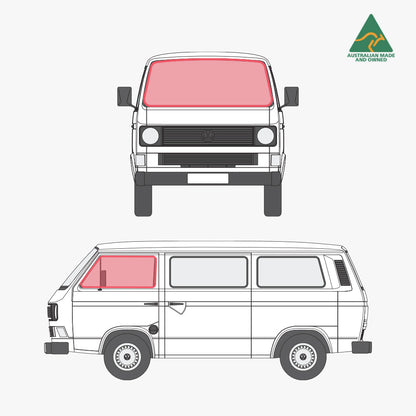 Kombi Cab Set Window Cover (3 windows)