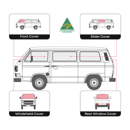 Kombi Full Set Window Covers (5 windows)