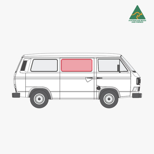 Kombi Slider Door Window Cover (Driver)
