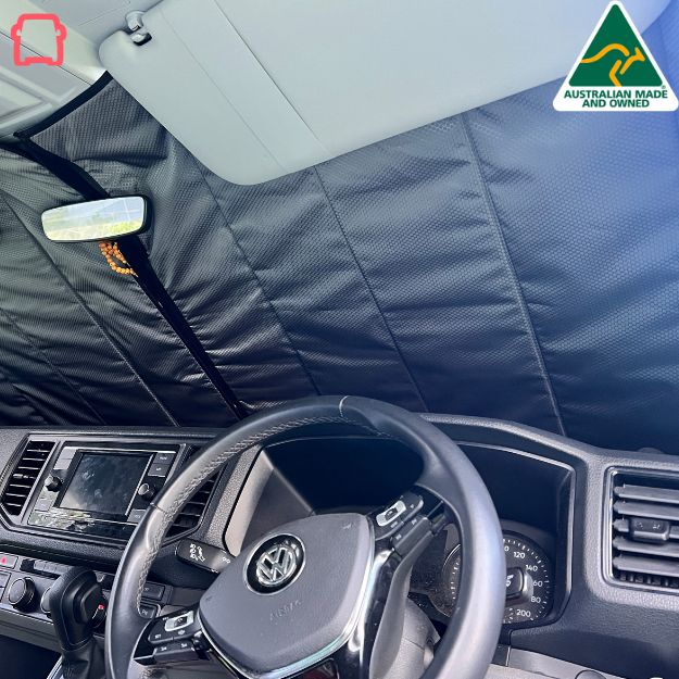 VW Crafter insulated cab window covers