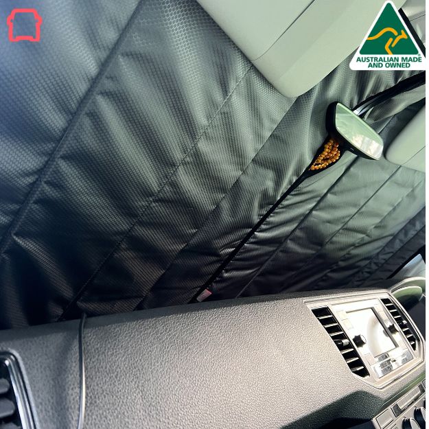 VW Crafter insulated cab window covers