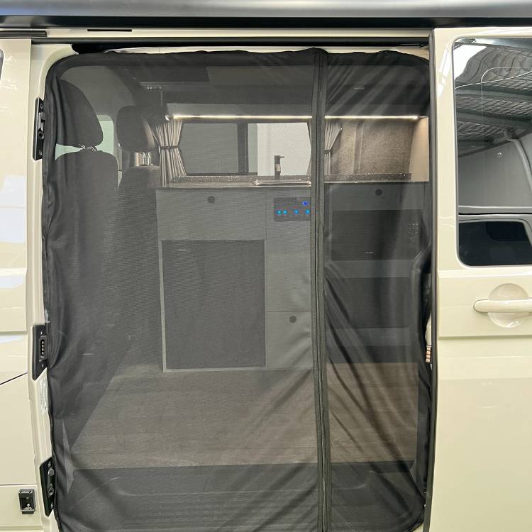 Magnetic fly screens for VW Transporter sliding door