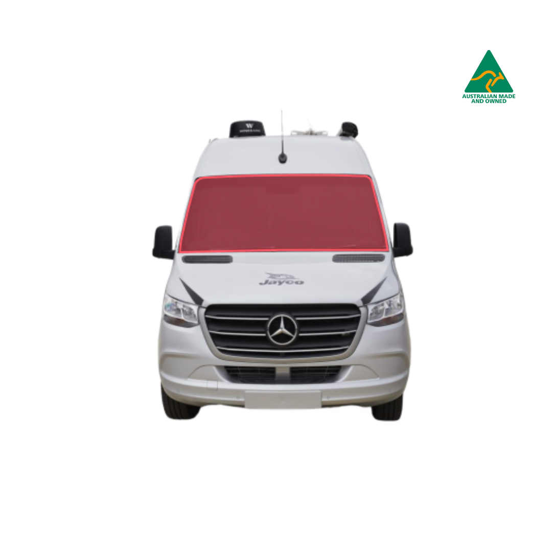 Jayco Optimum cab window covers