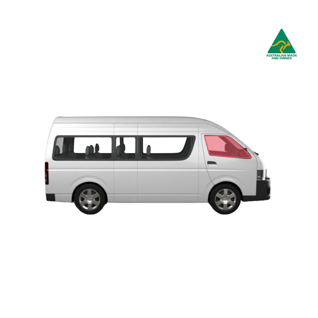 Toyota Commuter front door window covers pair