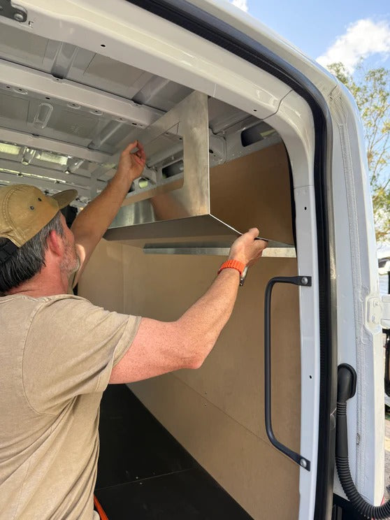 Slimline Overhead Aluminium Cupboard for Campervans