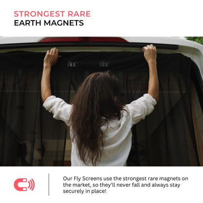 Toyota Coaster magnetic fly screen